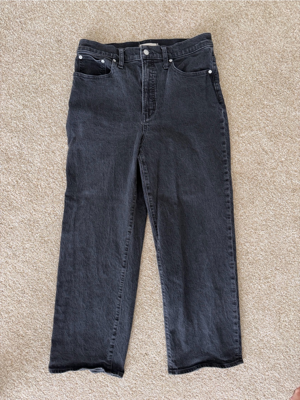 Madewell Straight-Leg Jeans in Black